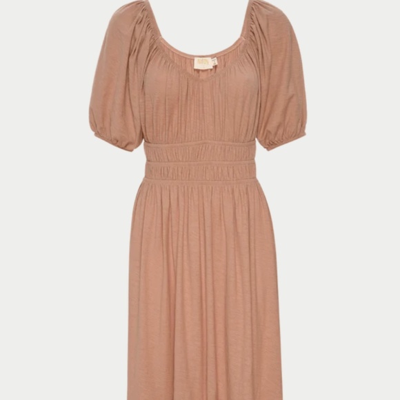 NWT Nation LTD Fabia shirred midi dress in Bisou - Picture 5 of 5